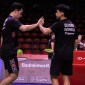 Reza/Sabar mengemas kemenangan atas Sin/Yi 21-15, 21-11. [PBSI]
