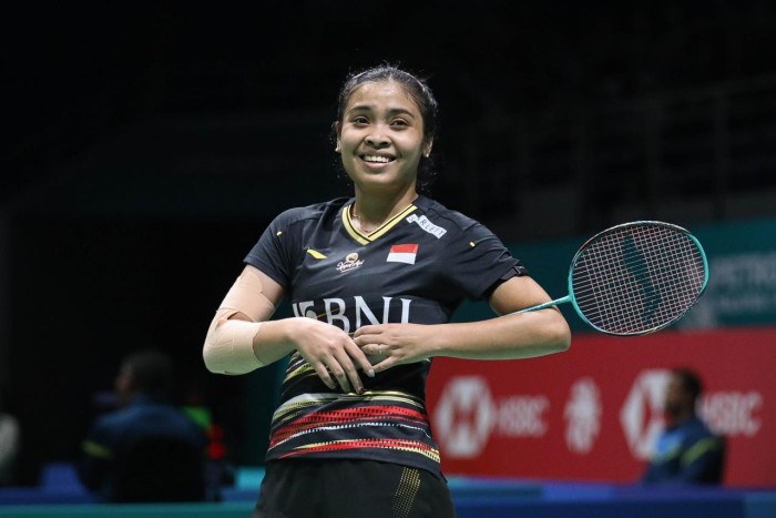 

Gregoria Mariska Tunjung lolos perempat final Malaysia Open 2024. [Humas PP PBSI]