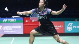 Tunggal putri Indonesia, Gregoria Mariska Tunjung, melaju ke babak kedua Malaysia Open 2024 mengalahkan Natsuki Nidaira (Jepang) 20-22, 21-18, 21-14. [PBSI]
