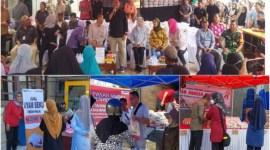 Pemprov Kalteng melaksanakan Gerakan Pangan Murah (GPM) di sejumlah kelurahan di Kota Palangka Raya dalam beberapa hari terakhir. [ANTARA/HO-Dishanpang Kalteng]