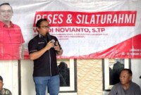 Ketua Bapemperda DPRD Kota Banjarbaru Windi Novianto saat melaksanakan reses menjaring aspirasi masyarakat sesuai daerah pemilihan di Kecamatan Landasan Ulin beberapa waktu lalu. [ANTARA/HO-Humas DPRD Banjarbaru]