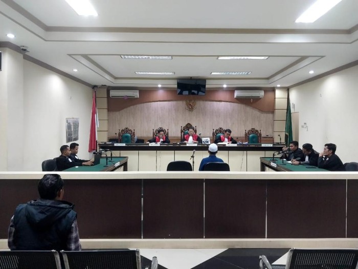 Dua terdakwa perkara korupsi I-PAD di Sekretariat DPRD Kota Banjarbaru, oleh Majeles Hakim  Pengadil;an Tiondak Pidana Koropsi (Tipikor) Banjarmasin divonis dengan hukuman, pada Selasa (6/2/2024). (SuarIndonesia/Ist)