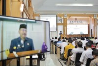 Pembukaan Forum Konsultasi Publik (FKP) dalam rangka penyusunan dokumen Rencana Kerja Pemerintah Daerah (RKPD) Provinsi Kalimantan Selatan Tahun 2025, di Aula Badan Perencanaan Pembangunan Daerah (Bappeda) Kalsel, di kawasan perkantoran Gubernur Kalsel, Banjarbaru, Rabu, (21/2/2024). (SuarIndonesia/Humas)