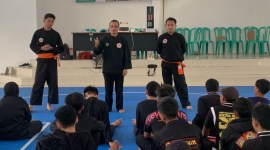 Seleksi cabang olahraga pencak silat dalam menghadapi Pekan Olahraga Pelajar Daerah (POPDA) tingkat Provinsi Kalimantan Selatan. (SuarIndonesia/Humas)