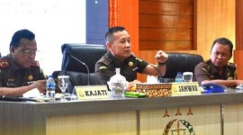 Jajaran Kejaksaan Tinggi Kalimantan Selatan (Kejati Kalsel) diinspeksi oleh Tim Jaksa Muda Bidang Pengawasan (Jamwas) Kejaksaan Agung (Kejagung) RI, Rabu (28/2/2024) (SuarIndonesia/Ist)