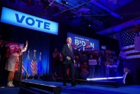 Presiden AS Joe Biden mengadakan rapat umum menjelang pemilihan pendahuluan presiden dari Partai Demokrat di negara bagian itu, di Las Vegas, Nevada, AS, Minggu (04/02/2024) lalu. [REUTERS/Kevin Lamarque]