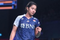 
Ester Nurumi Tri Wardoyo lolos ke perempatfinal Thailand Masters 2024. [PBSI]