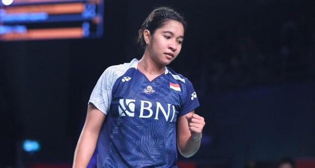 
Ester Nurumi Tri Wardoyo lolos ke perempatfinal Thailand Masters 2024. [PBSI]