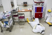 KPK mendalami aliran dana terkait dugaan korupsi pengadaan alat pelindung diri (APD) Covid-19. [ANTARA FOTO/FB Anggoro]