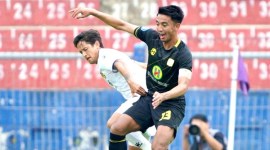 Suasana pertandingan pekan ke-26 Liga 1 2023/2024 antara Persik Kediri vs Barito Putera di Stadion Brawijaya, Kediri, Rabu (28/2/2024). Persik Kediri kalahkan Barito Putera dengan skor 3-1. [Ig @Barito Putera]