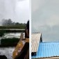 Screenshot - Momen seorang warga merekam saat puting beliung mulai menerjang sekitar permukiman di Kecamatan Anjir Muara, Kabupatenn Barito Kuala, Kalimantan Selatan, Senin (27/2/2024). [ANTARA/HO-Instagram Sputarbanua]