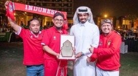 Ultras Garuda Qatar raih penghargaan dari AFC di Piala Asia 2023. [Dok Ultras Garuda Qatar]