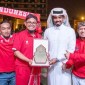 Ultras Garuda Qatar raih penghargaan dari AFC di Piala Asia 2023. [Dok Ultras Garuda Qatar]