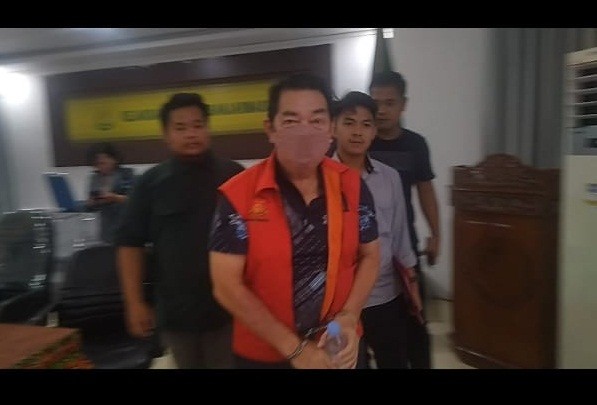 Tersangka Satria Gunawan aliss Babah