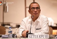 Ketua KPU RI Hasyim Asy'ari meminta bantuan Presiden Joko Widodo agar pemungutan suara ulang di Kuala Lumpur, Malaysia bisa tetap digelar. [Foto: KPU RI]