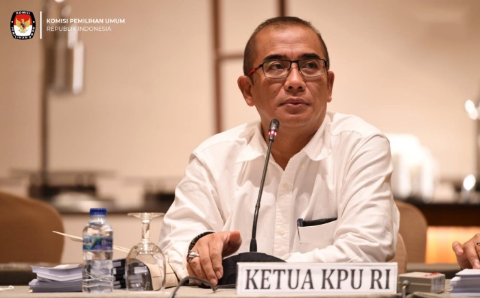 Ketua KPU RI Hasyim Asy'ari meminta bantuan Presiden Joko Widodo agar pemungutan suara ulang di Kuala Lumpur, Malaysia bisa tetap digelar. [Foto: KPU RI]