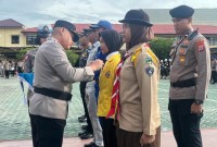Wakapolda Kalsel, Brigjen Pol Rosyanto Yudha Hermawan, menandai dimulainya  Operasi Kepolisian Kewilayahan Keselamatan Intan 2024. Sabtu (2/4/2024) (SuarIndonesia/Ist)