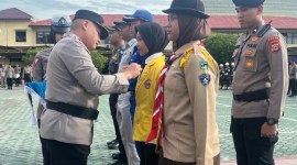 Wakapolda Kalsel, Brigjen Pol Rosyanto Yudha Hermawan, menandai dimulainya  Operasi Kepolisian Kewilayahan Keselamatan Intan 2024. Sabtu (2/4/2024) (SuarIndonesia/Ist)