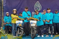  HUT ke 51 PAM Bandarmasih, diisi senam bersama, dan pembagian doorprize untuk para peserta, Minggu (3/3/2024). (SuarIndonesia/SU)