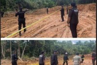 PT Adaro Indonesia yang langsung melakukan pengecekan ke lokasi di Desa Lingsir, Kecamatan Paringin Selatan. (SuarIndonesia/RJ)