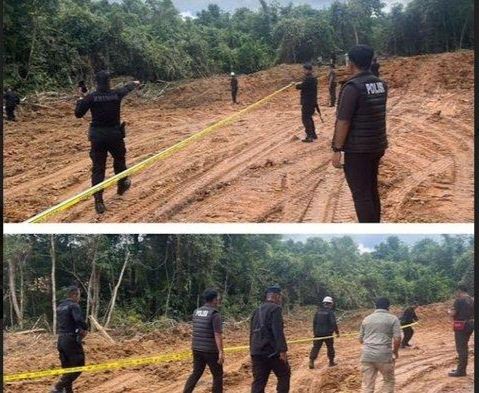 PT Adaro Indonesia yang langsung melakukan pengecekan ke lokasi di Desa Lingsir, Kecamatan Paringin Selatan. (SuarIndonesia/RJ)