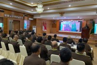 Rapat Pra Musrenbang di wilayah hukum Kejaksaan Tinggi Kalimantan Selatan (Kejati Kalsel), berlansgung di Aula Anjung Papadaan Kejati, Rabu (20/3/2024 (SuarIndonesia/Penkum)