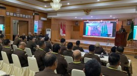 Rapat Pra Musrenbang di wilayah hukum Kejaksaan Tinggi Kalimantan Selatan (Kejati Kalsel), berlansgung di Aula Anjung Papadaan Kejati, Rabu (20/3/2024 (SuarIndonesia/Penkum)