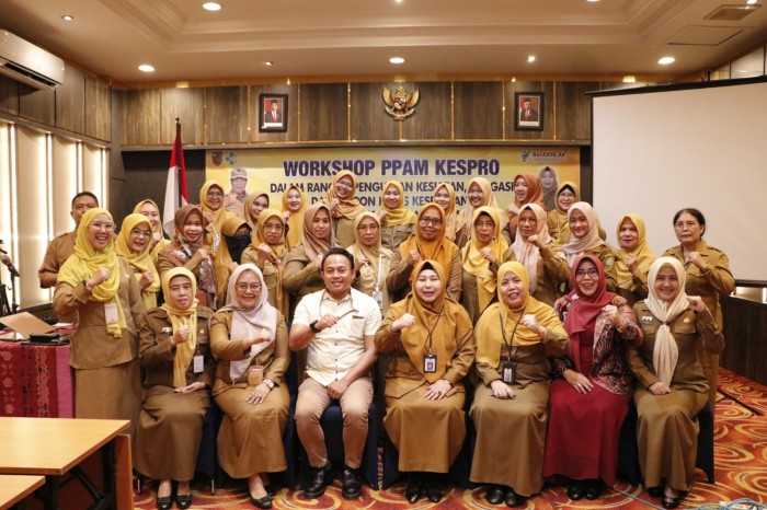 Workshop PPAM Kespro dalam rangka penguatan kesiapan, mitigasi, dan respon krisis kesehatan untuk meningkatkan kemampuan Paket Pelayanan Awal Minimum (PPAM) Kesehatan Reproduksi di Banjarmasin, Senin (25/3/2024). (SuarIndonesia/adv)