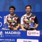 Sabar Karyaman Gutama/Moh Reza Pahlevi Isfahani menjadi juara Spain Masters 2024 setelah mengalahkan Junaidi Arif/Roy King Yap 21-18, 17-21, 21-19, Minggu (31/3/2024). [Screenshot: BWF TV] 
