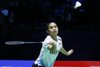 
Gregoria Mariska Tunjung terhenti di babak perempat final All England 2024 sama seperti tahun lalu. [PBSI]