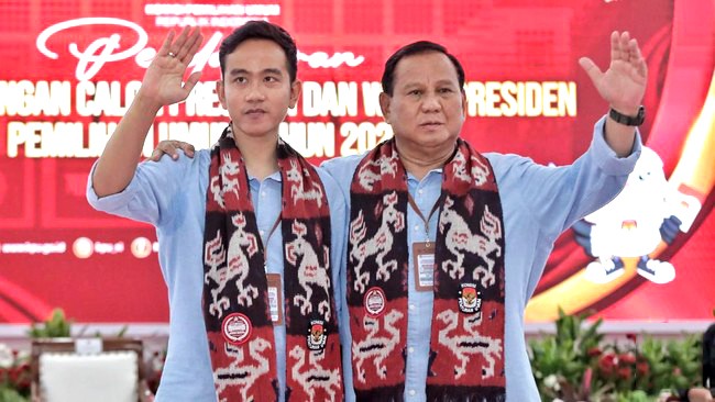 Prabowo Subianto-Gibran Rakabuming dapat suara 96 juta pada Pilpres 2024. [CNNIndonesia/Adhi W]
