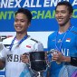 Jonatan Christie juara All England 2024 mengalahkan Anthony Sinisuka Ginting straight game 21-15 dan 21-14 dalam tempo 55 menit. [Sreenshot Youtube @BWF TV]