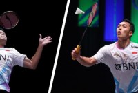 Anthony Sinisuka Ginting dan Jonatan Christie. [PBSI] 