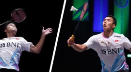 Anthony Sinisuka Ginting dan Jonatan Christie. [PBSI] 