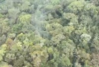 Foto: Lokasi diduga pesawat Smart Air terjatuh. (screenshot)