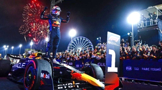 Max Verstappen Juara F1 GP Bahrain 2024. [X/@Max33Verstappen]