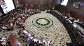 
Foto Ilustrasi sidang sengketa Pemilu. (CNNIndonesia/Adhi W]
