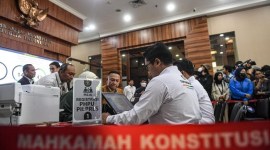 Ilustrasi. Sejumlah pihak telah mendaftarkan permohonan perkara perselisihan hasil pemilihan umum (PHPU) 2024 ke Mahkamah Konstitusi (MK). MK akan menggelar sidang perdana sengketa atau perselisihan hasil pemilu (PHPU) 2024 pada Rabu (27/3) mendatang. [ANTARA FOTO/Muhammad A]
