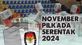 Foto Ilustrasi -- KPU menyatakan bakal mematuhi putusan Mahkamah Konstitusi yang melarang perubahan jadwal Pilkada Serentak 2024. [Foto: CNNIndonesia/Adhi Wicaksono- Photomontage: SuarIndonesia/Utha]