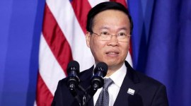 Presiden Vietnam Vo Van Thuong mengundurkan diri dari jabatannya setelah baru menjabat setahun.. [REUTERS/Brittany Hosea-Small/File Photo Purchase Licensing Rights]