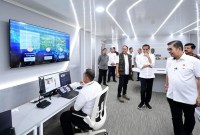 Jokowi tinjau pusat komando (Command Center) IKN. [Foto: Muchlis Jr-Biro Pers Sekretariat Presiden]