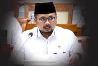 Menteri Agama Yaqut Cholil Qoumas mengeluarkan mengimbau umat Islam tetap menjaga toleransi menyikapi potensi perbedaan 1 Ramadan 1445 H. [ANTARA FOTO/Hafidz Mubarak A]
