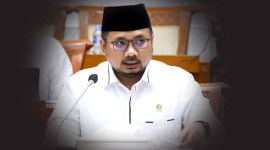Menteri Agama Yaqut Cholil Qoumas mengeluarkan mengimbau umat Islam tetap menjaga toleransi menyikapi potensi perbedaan 1 Ramadan 1445 H. [ANTARA FOTO/Hafidz Mubarak A]