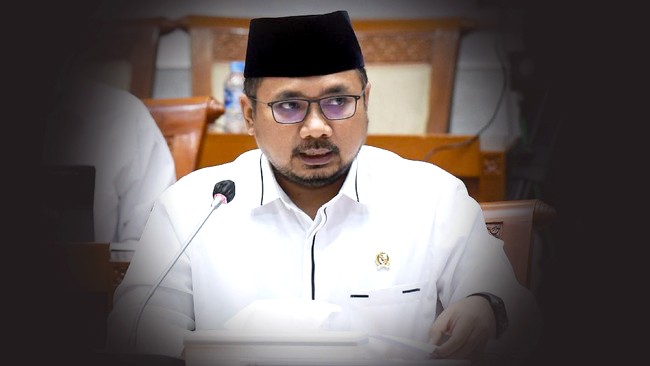 Menteri Agama Yaqut Cholil Qoumas mengeluarkan mengimbau umat Islam tetap menjaga toleransi menyikapi potensi perbedaan 1 Ramadan 1445 H. [ANTARA FOTO/Hafidz Mubarak A]