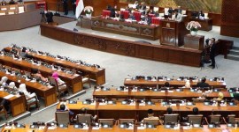 Paripurna DPR tak menggubris usulan hak angket Pemilu 2024 curang oleh PDIP, PKS dan PKB. [CNNIndonesia/Khaira Ummah]