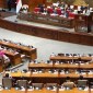 Paripurna DPR tak menggubris usulan hak angket Pemilu 2024 curang oleh PDIP, PKS dan PKB. [CNNIndonesia/Khaira Ummah]