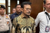 Mantan Menteri Pertanian Syahrul Yasin Limpo (SYL). [CNNIndonesia/Ryan Hadi S]