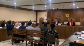 Sidang kasus Panitia Pemilihan Luar Negeri Kuala Lumpur (PPLN KL) di PN Jakarta Pusat, Selasa (19/3/2024). [detikcom/Mulia]