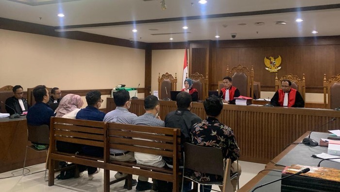 Sidang kasus Panitia Pemilihan Luar Negeri Kuala Lumpur (PPLN KL) di PN Jakarta Pusat, Selasa (19/3/2024). [detikcom/Mulia]