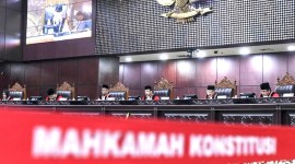 Foto Ilustrasi. Ruang sidang pleno di Gedung MK, Jakarta Pusat. [ANTARA FOTO/Hafidz Mubarak A]